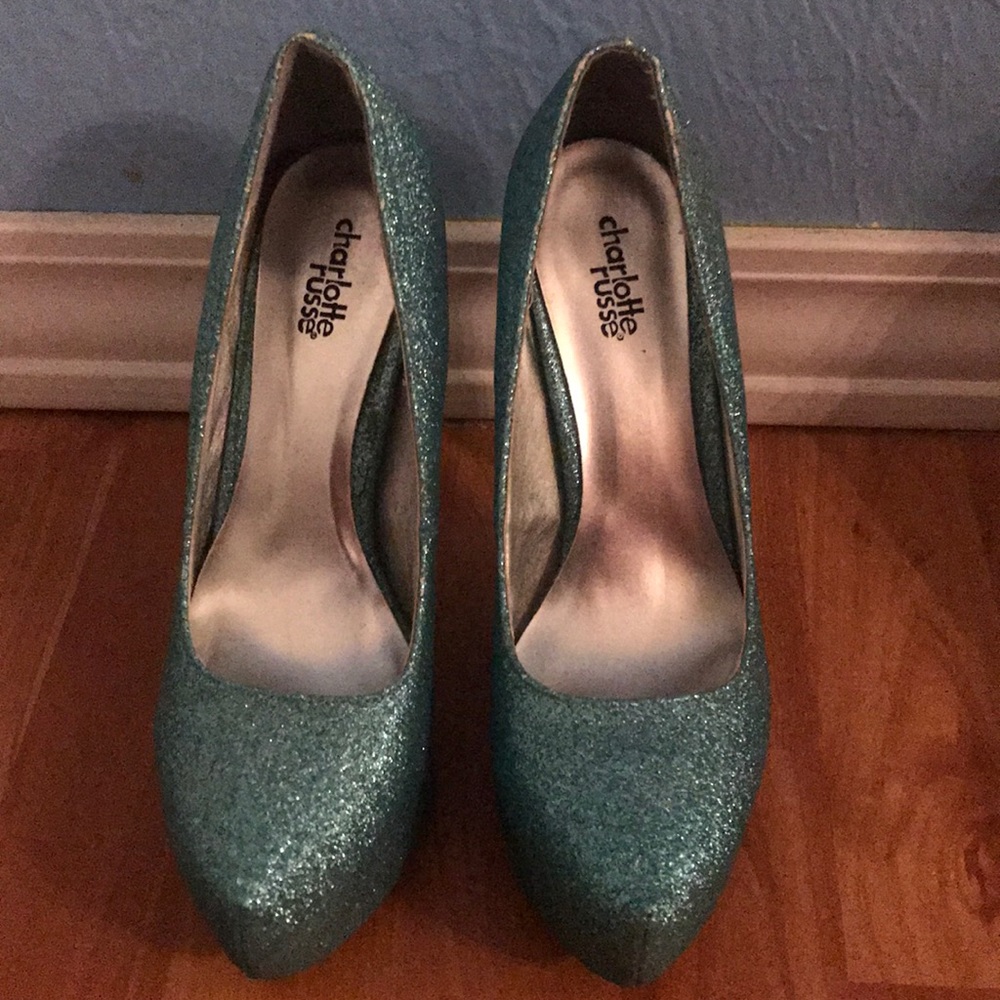 Blue Sparkle Heels